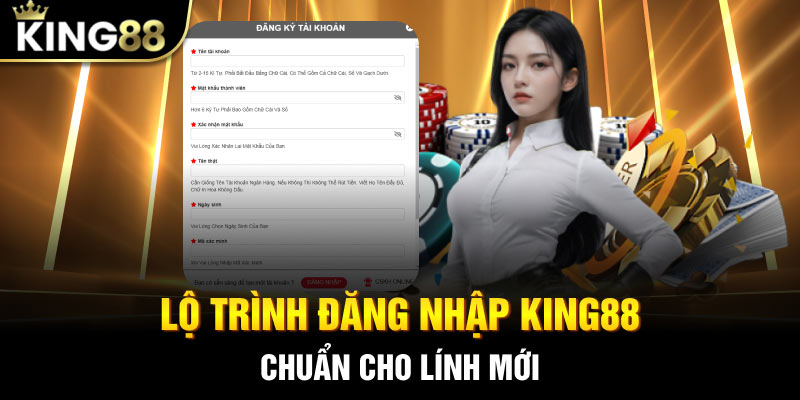 Lộ trình đăng nhập King88 chuẩn cho lính mới